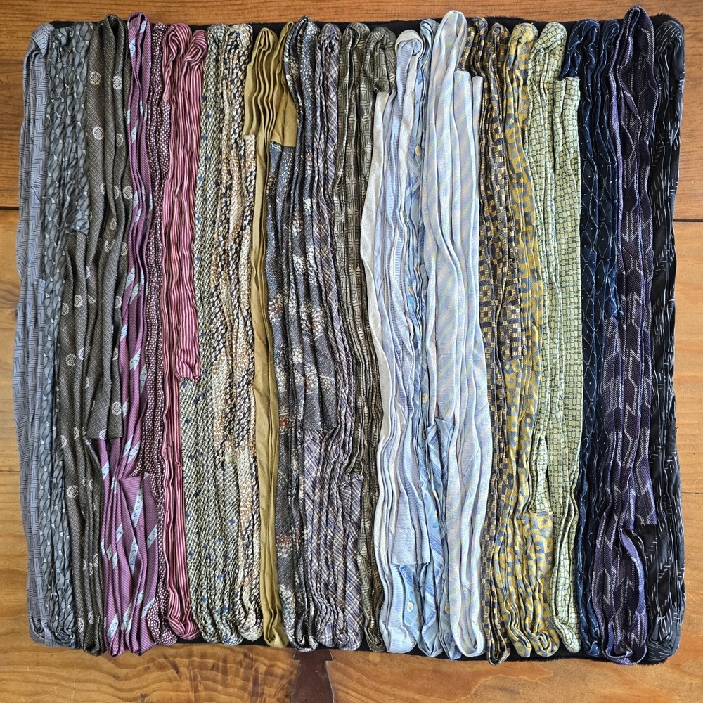 Vintage Dreamweavers Handmade Vintage Mens Necktie Pillow Cover Striped